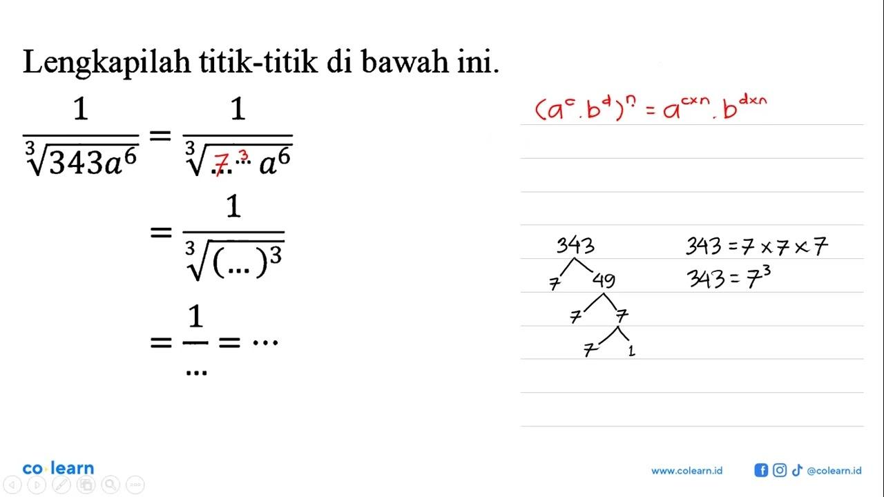 Lengkapilah titik-titik di bawah ini.