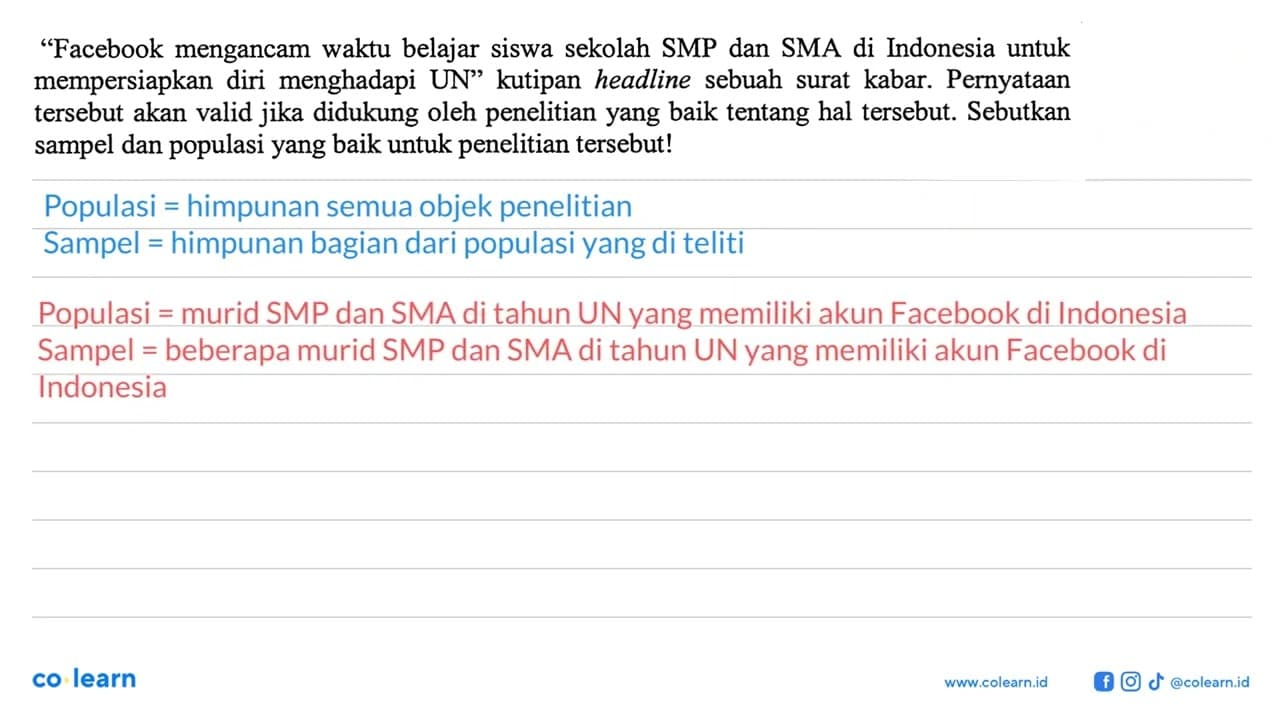 'Facebook mengancam waktu belajar siswa sekolah SMP dan SMA