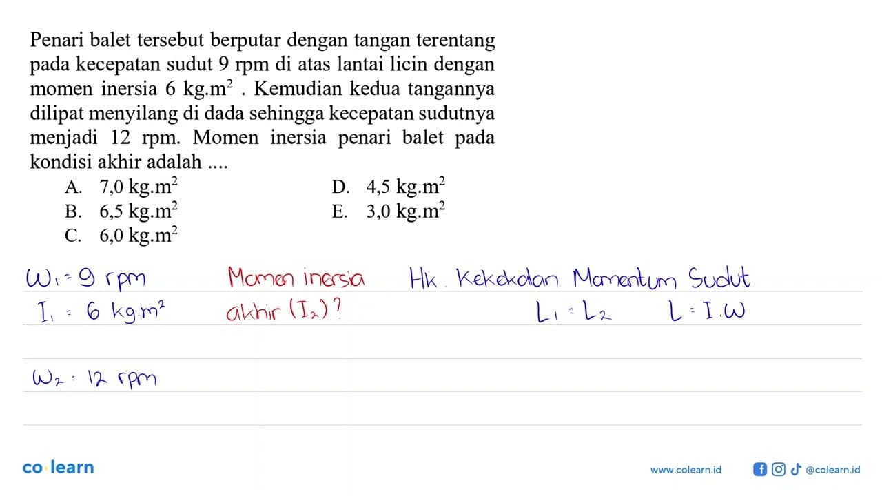 Penari balet tersebut berputar dengan tangan terentang pada