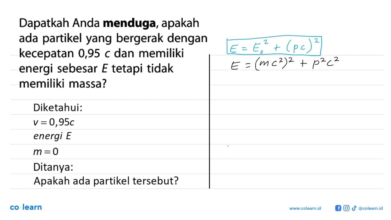 Dapatkah Anda menduga, apakah ada partikel yang bergerak