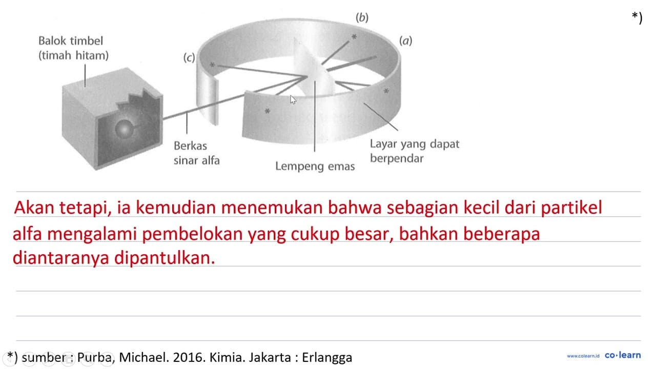 Di antara pernyataan berikut ini, yang tidak benar adalah