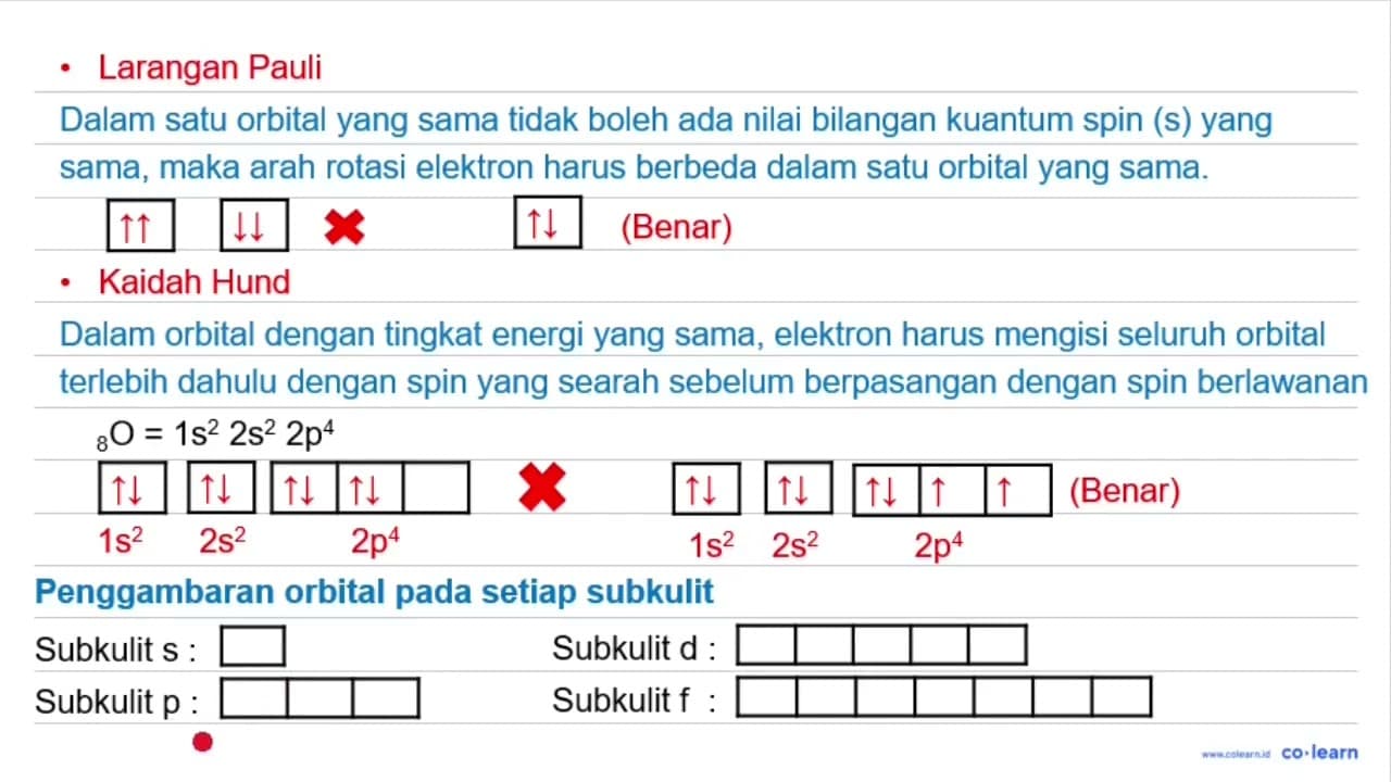 Apakah kedua elektron dengan set bilangan kuantum berikut