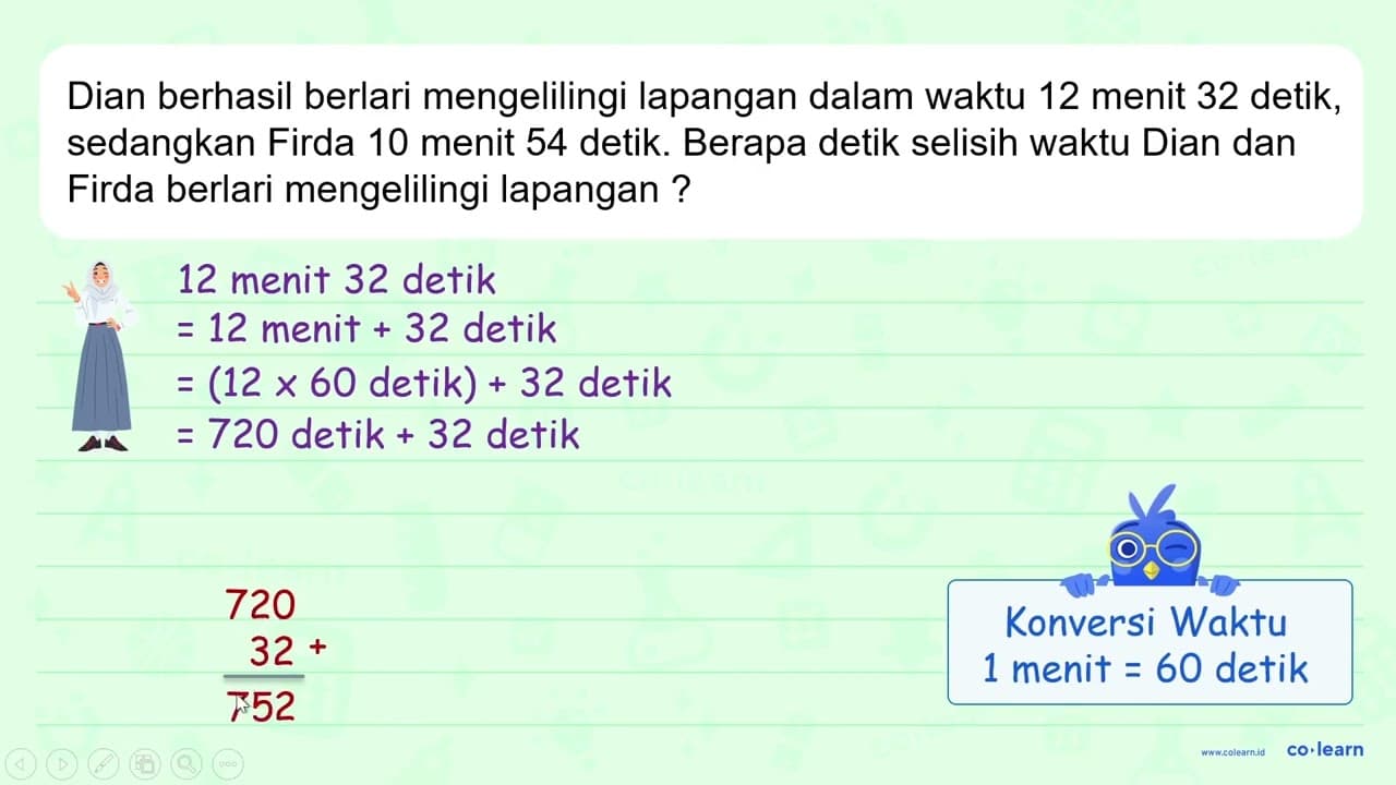 Dian berhasil berlari mengelilingi lapangan dalam waktu 12