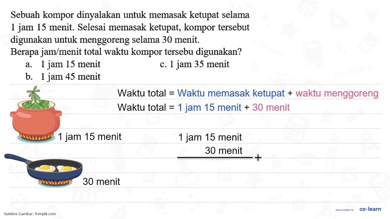 Perhatikan gambar di bawah ini! Sebuah kompor dinyalakan