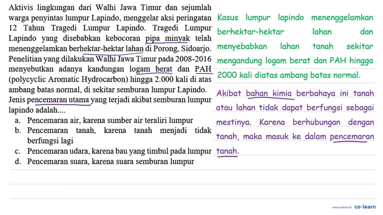 Aktivis lingkungan dari Walhi Jawa Timur dan sejumlah warga