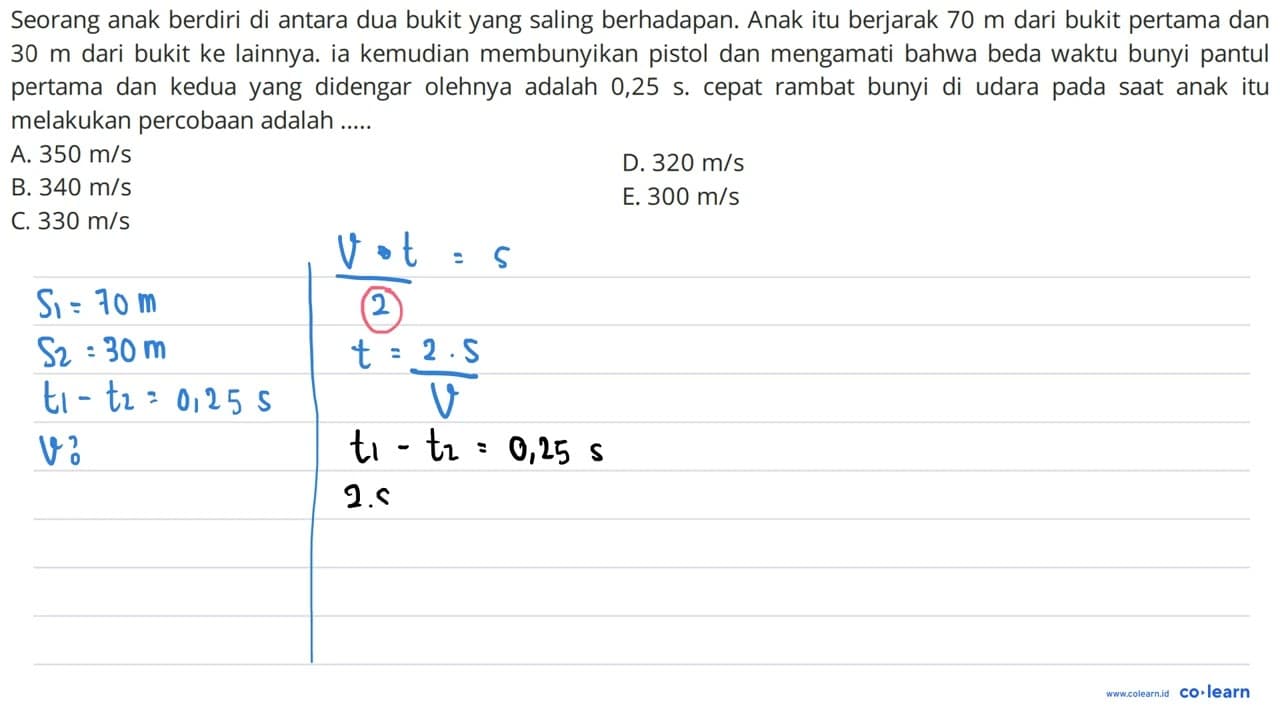 Seorang anak berdiri di antara dua bukit yang saling