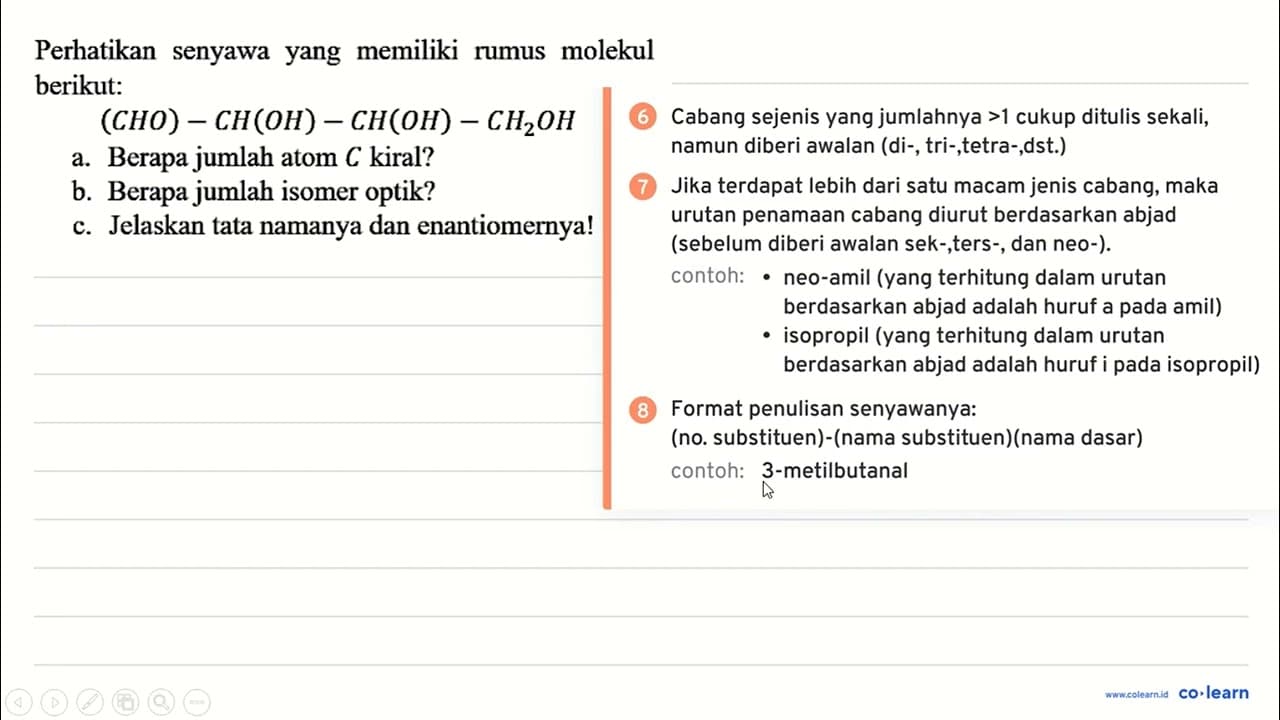 Perhatikan senyawa yang memiliki rumus molekul berikut: