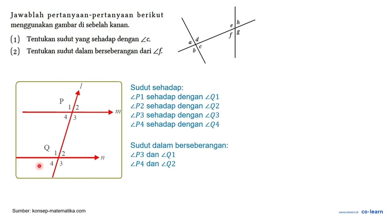 Jawablah pertanyaan-pertanyaan berikut menggunakan gambar