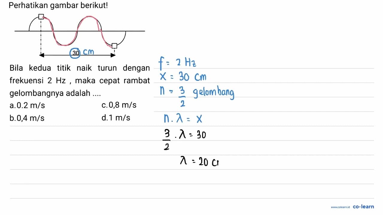 Perhatikan gambar berikut! Bila kedua titik naik turun