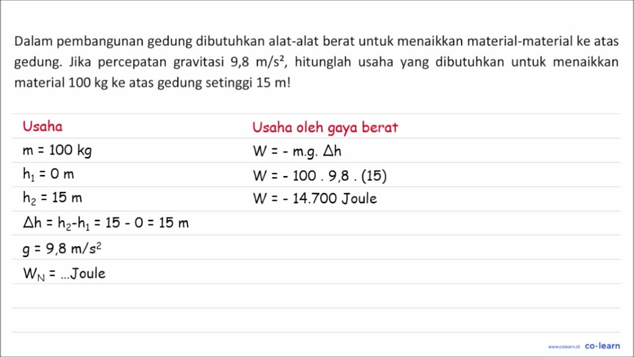 Dalam pembangunan gedung dibutuhkan alat-alat berat untuk