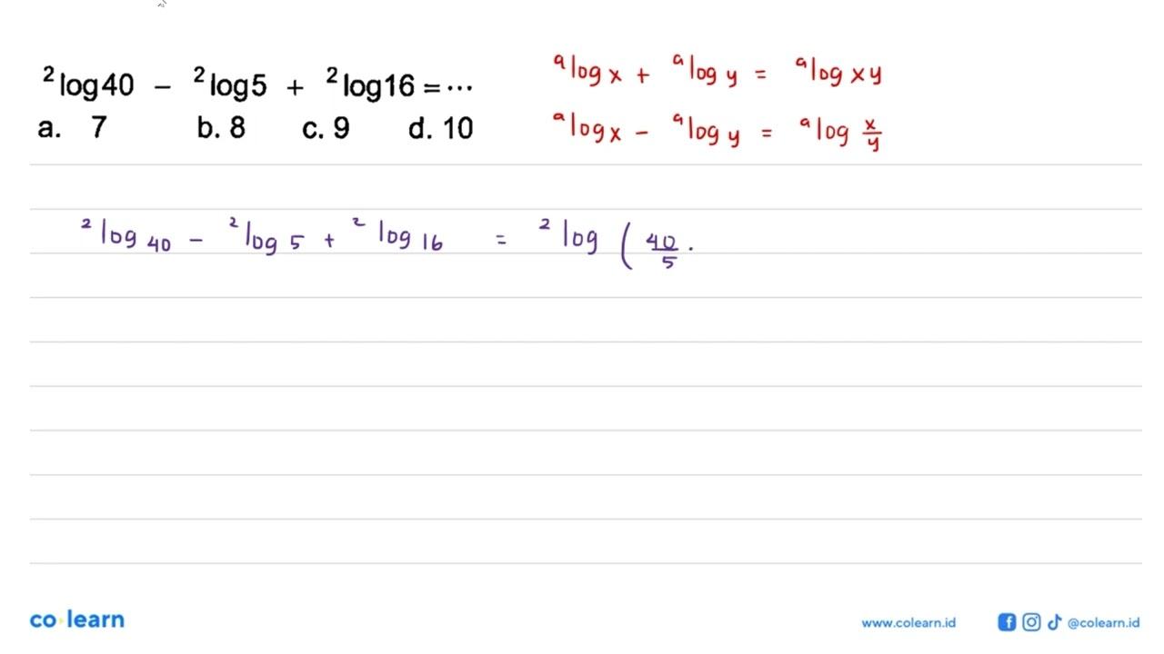 2log40-2log5+1log16=...