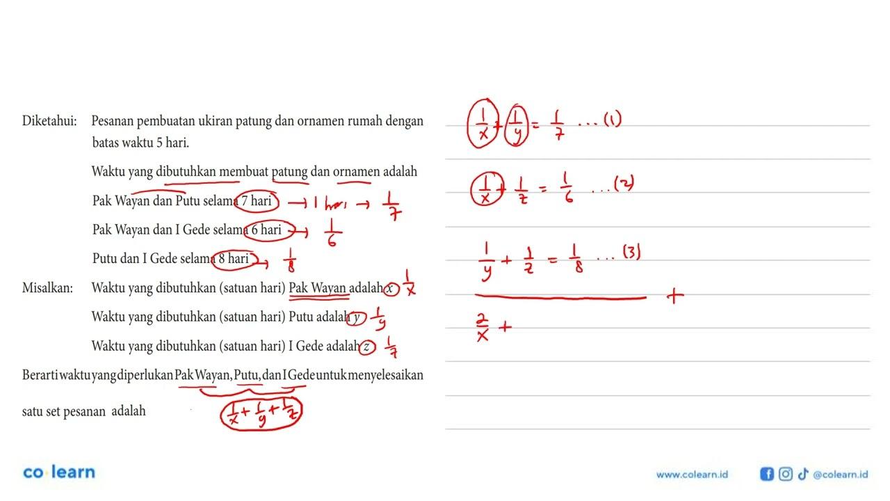 Diketahui: Pesanan pembuatan ukiran patung dan ornamen