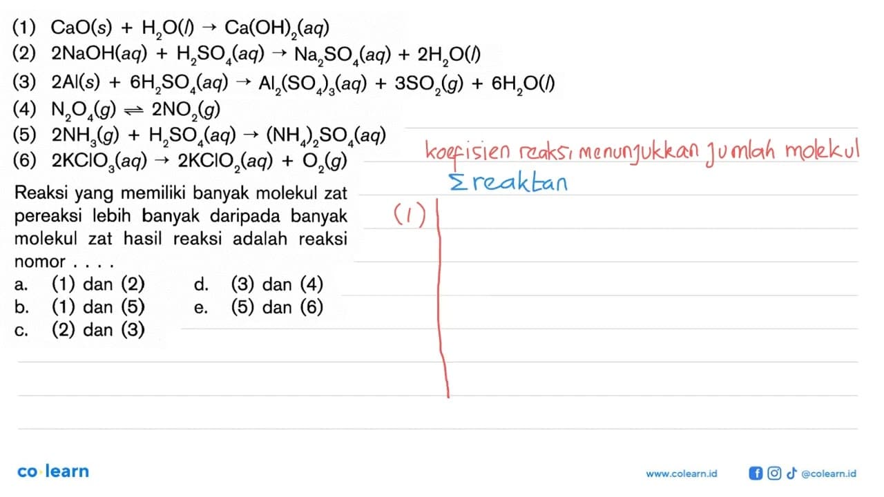 (1) CaO(s)+H2O(l)->Ca(OH)2(aq) (2) 2NaOH(a