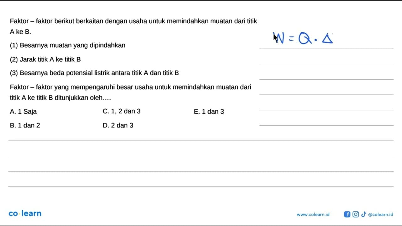 Faktor - faktor berikut berkaitan dengan usaha untuk