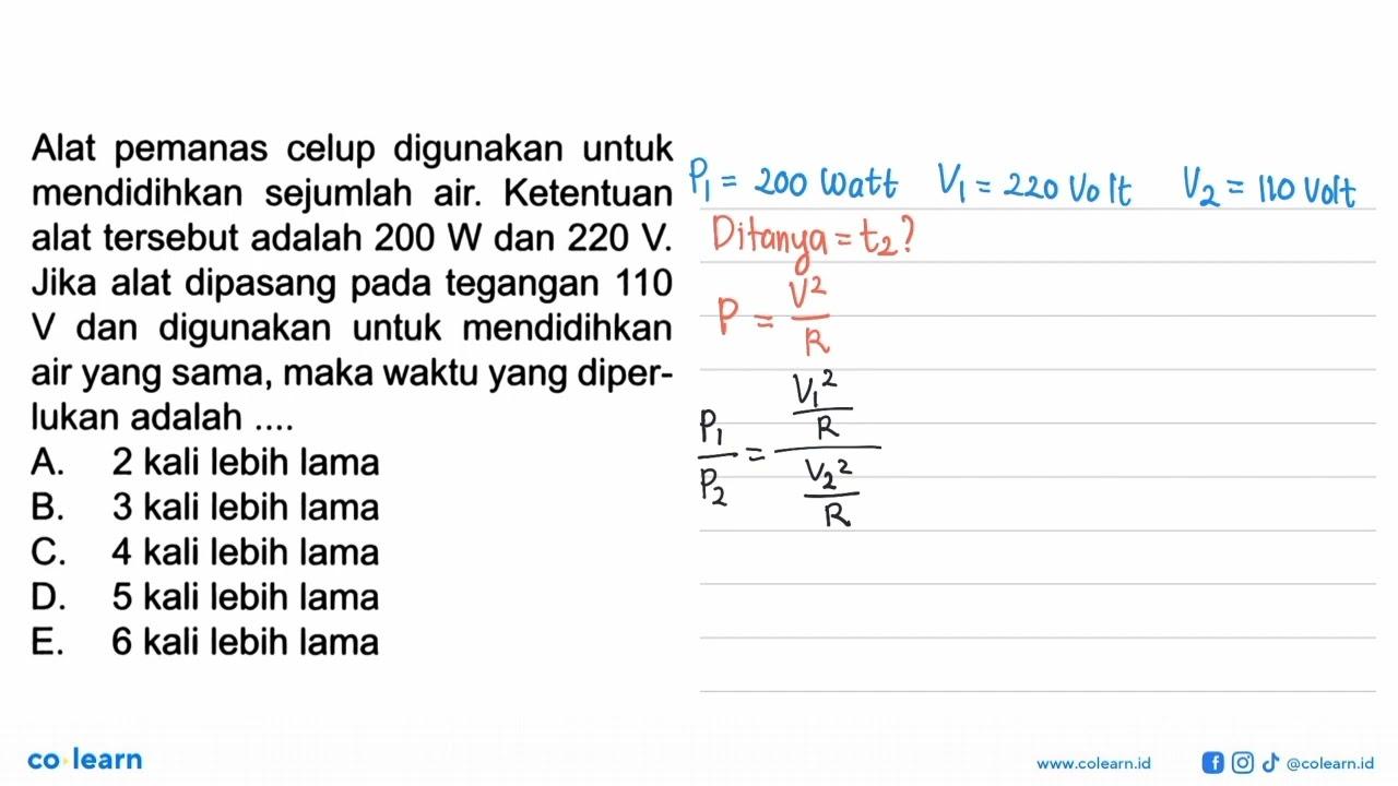 Alat pemanas celup digunakan untuk mendidihkan sejumlah