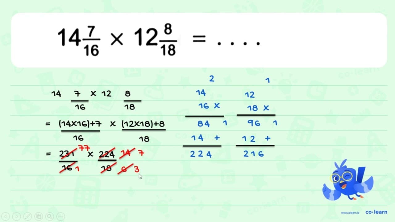 14 7/16 x 12 8/18=...