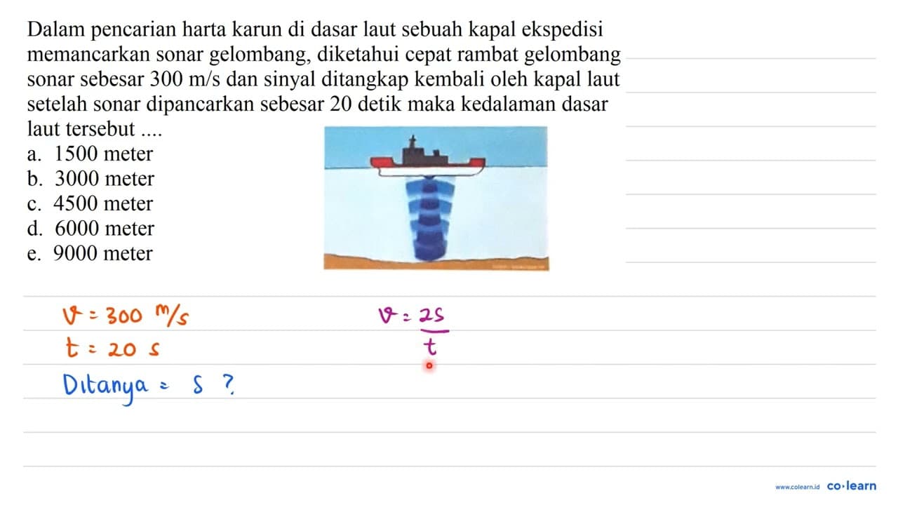 Dalam pencarian harta karun di dasar laut sebuah kapal