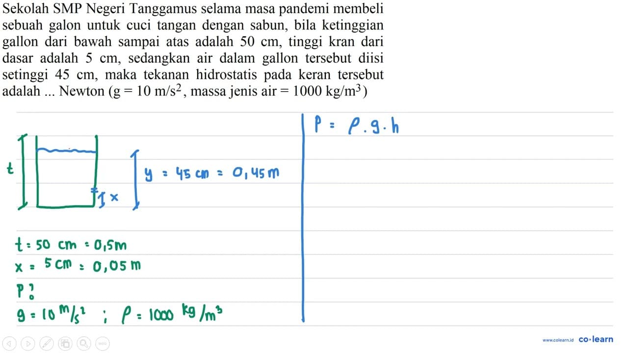 Sekolah SMP Negeri Tanggamus selama masa pandemi membeli