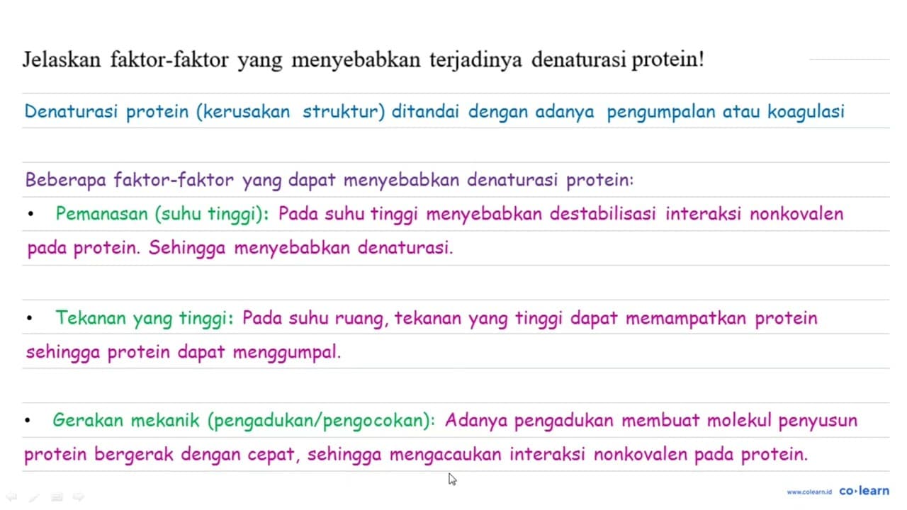 Jelaskan faktor-faktor yang menyebabkan terjadinya