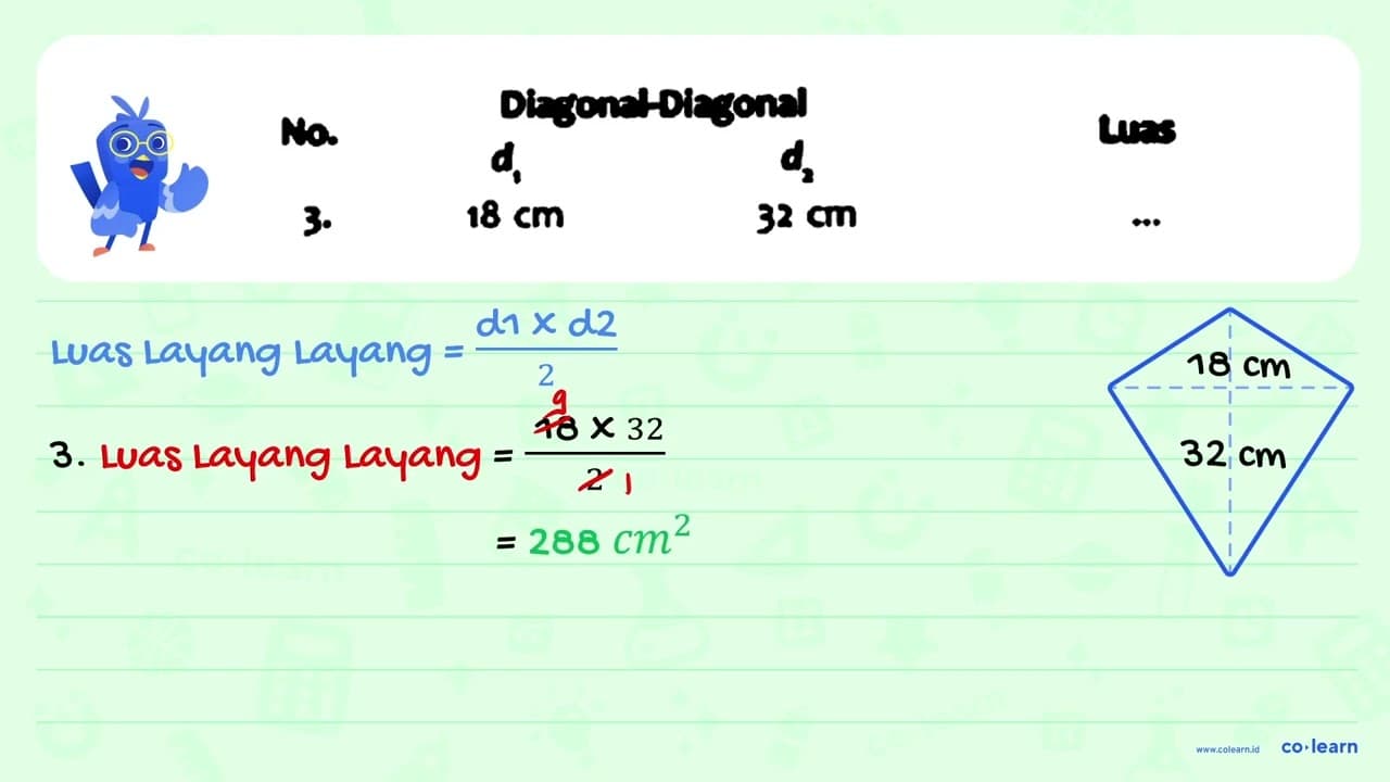 Lengkapi tabel berikut. (lccc) { Mo. ) { Digenatrigenal )