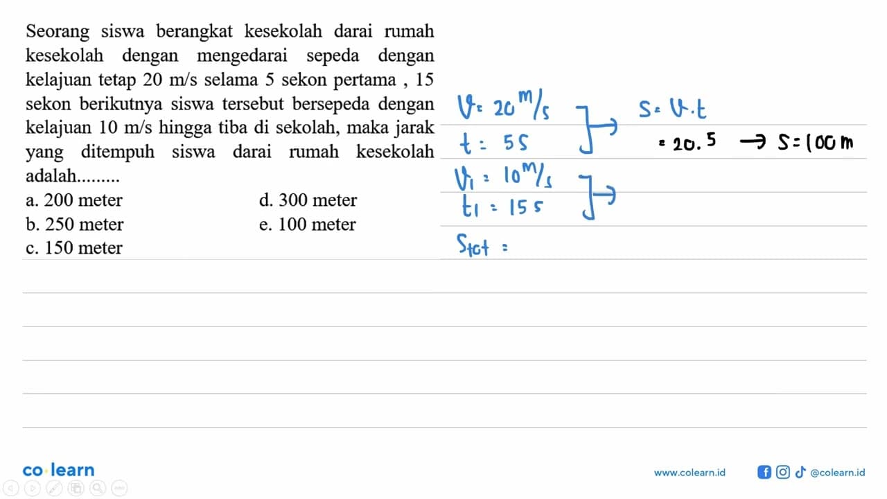 Seorang siswa berangkat kesekolah dari rumah kesekolah