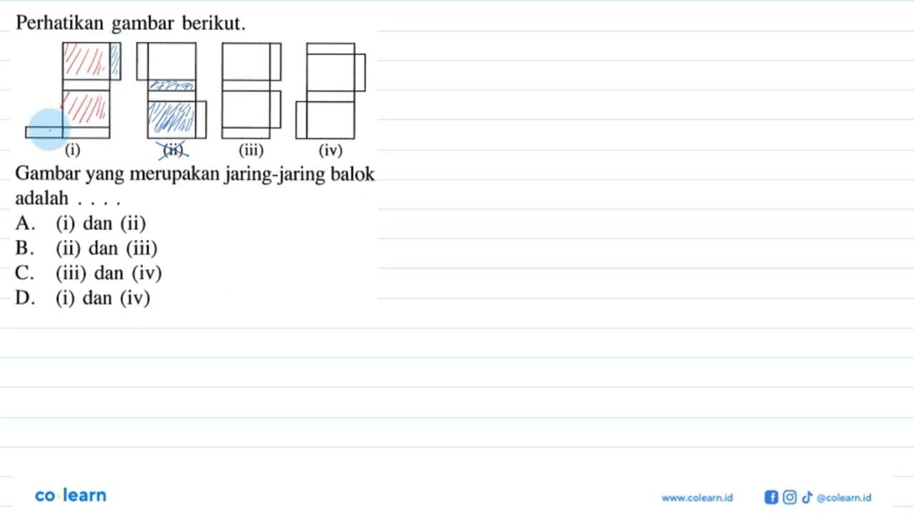 Perhatikan gambar berikut. (i) (ii) (iii) (iv) Gambar yang