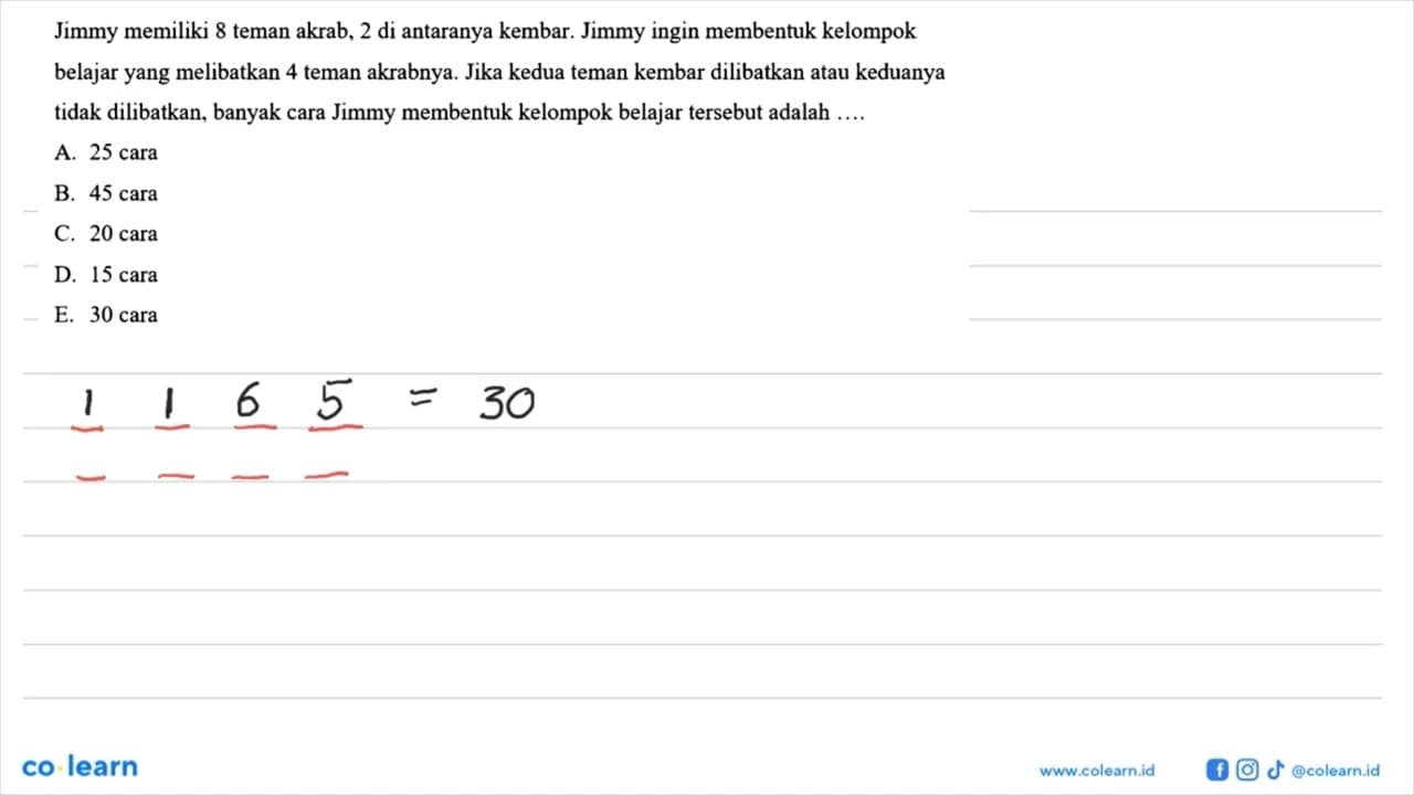 Jimmy memiliki 8 teman akrab, 2 di antaranya kembar. Jimmy