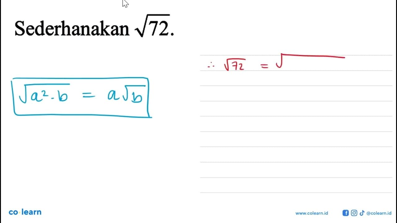 Sederhanakan akar (72)