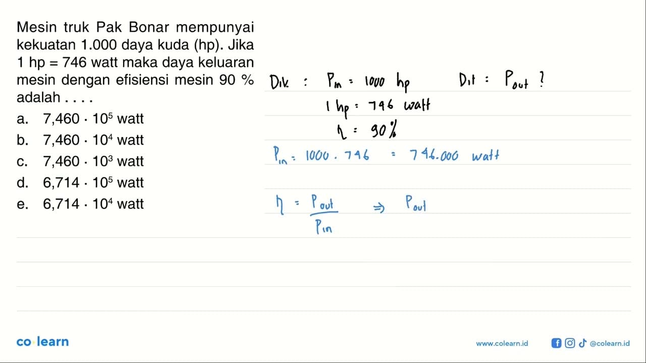 Mesin truk Pak Bonar mempunyai kekuatan 1.000 daya kuda