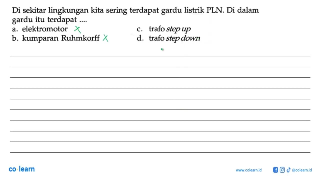 Di sekitar lingkungan kita sering terdapat gardu listrik