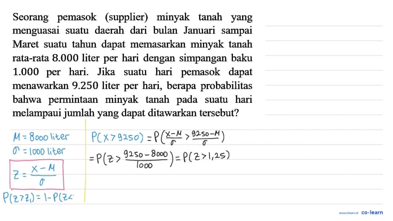 Seorang pemasok (supplier) minyak tanah yang menguasai