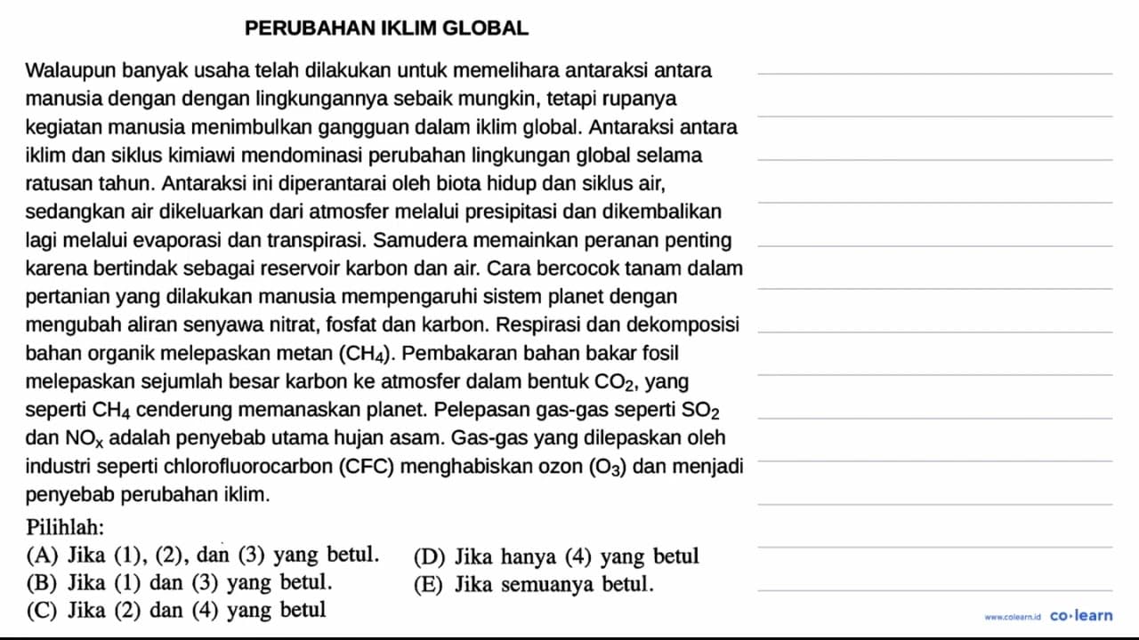 Presipitasi dalam naskah bermakna: (1) uap air mengembun