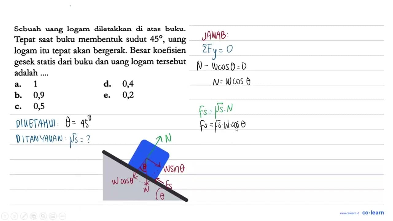 Scbuah uang logam diletakkan di atas buku. Tepat saat buku