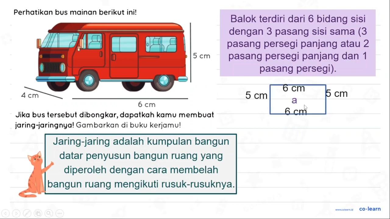 Perhatikan bus mainan berikut ini! Jika bus tersebut