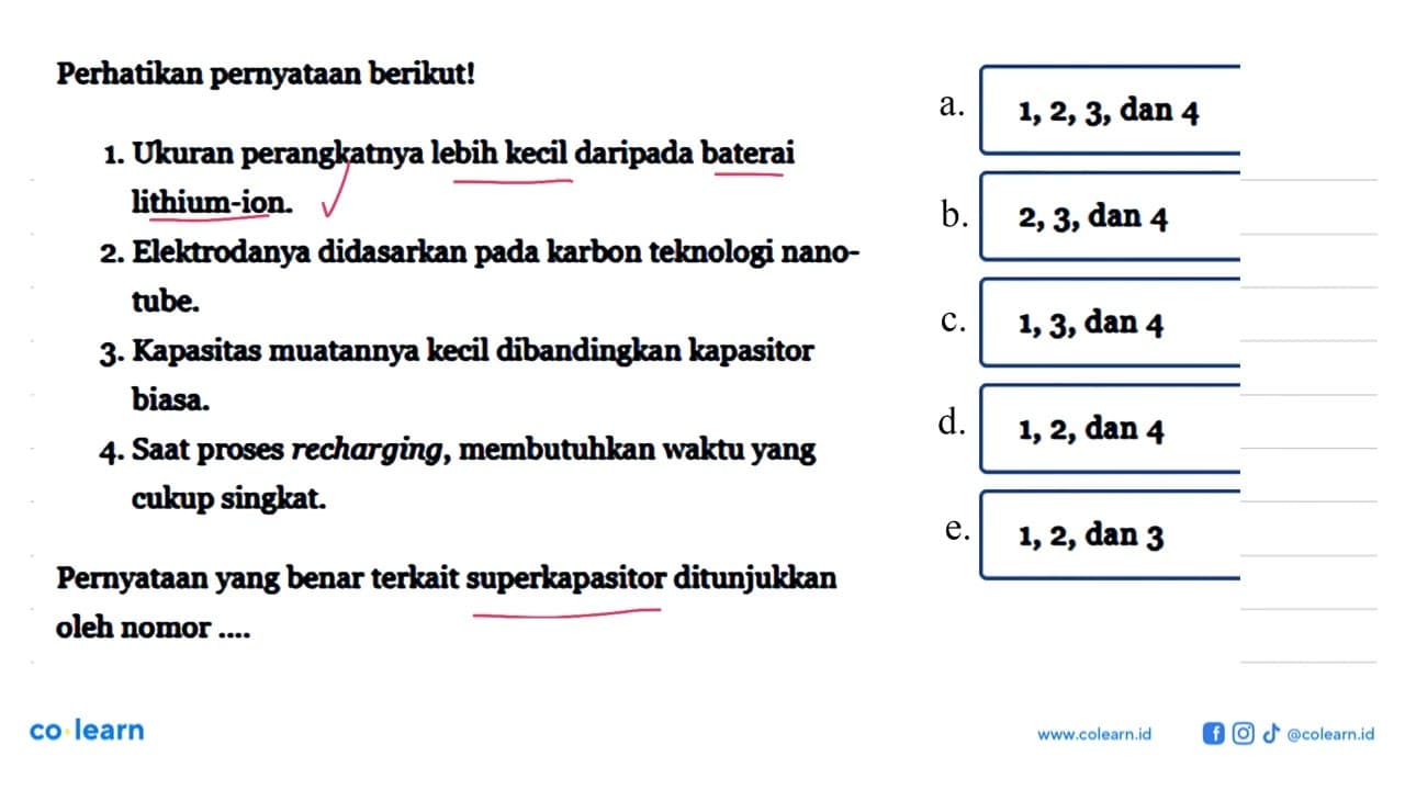 Perhatikan pernyataan berikut! 1. Ukuran perangkatnya lebih