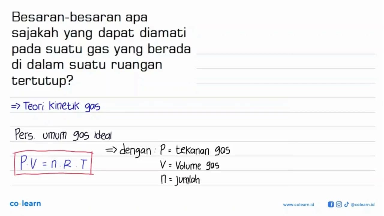 Besaran-besaran apa sajakah yang dapat diamati pada suatu