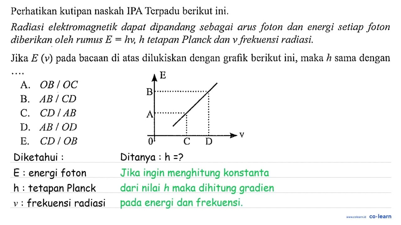 Perhatikan kutipan naskah IPA Terpadu berikut ini. Radiasi