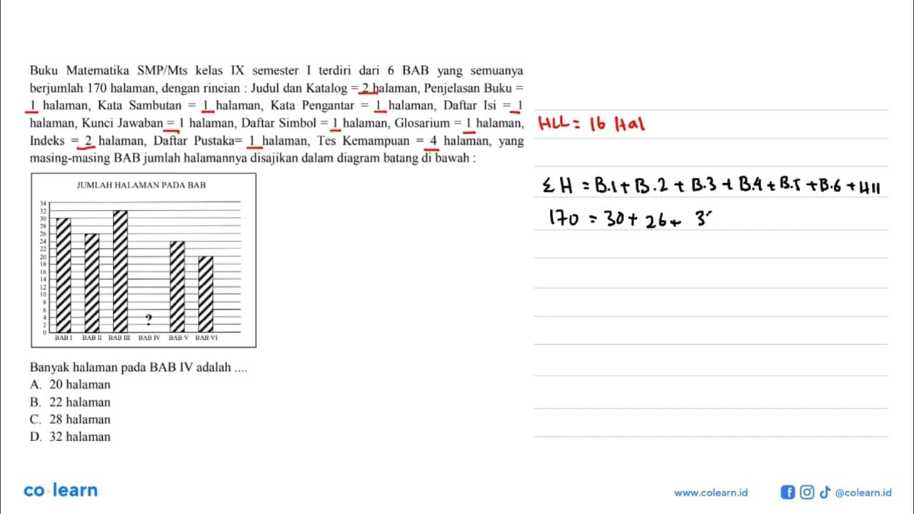 Buku Matematika SMP/Mts kelas IX semester I terdiri dari 6