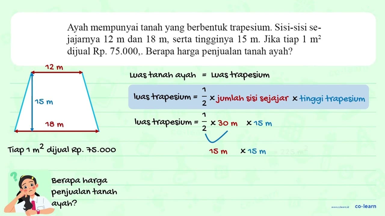 Luki akan membuat layang-layang yang diagonal-diagonalnya