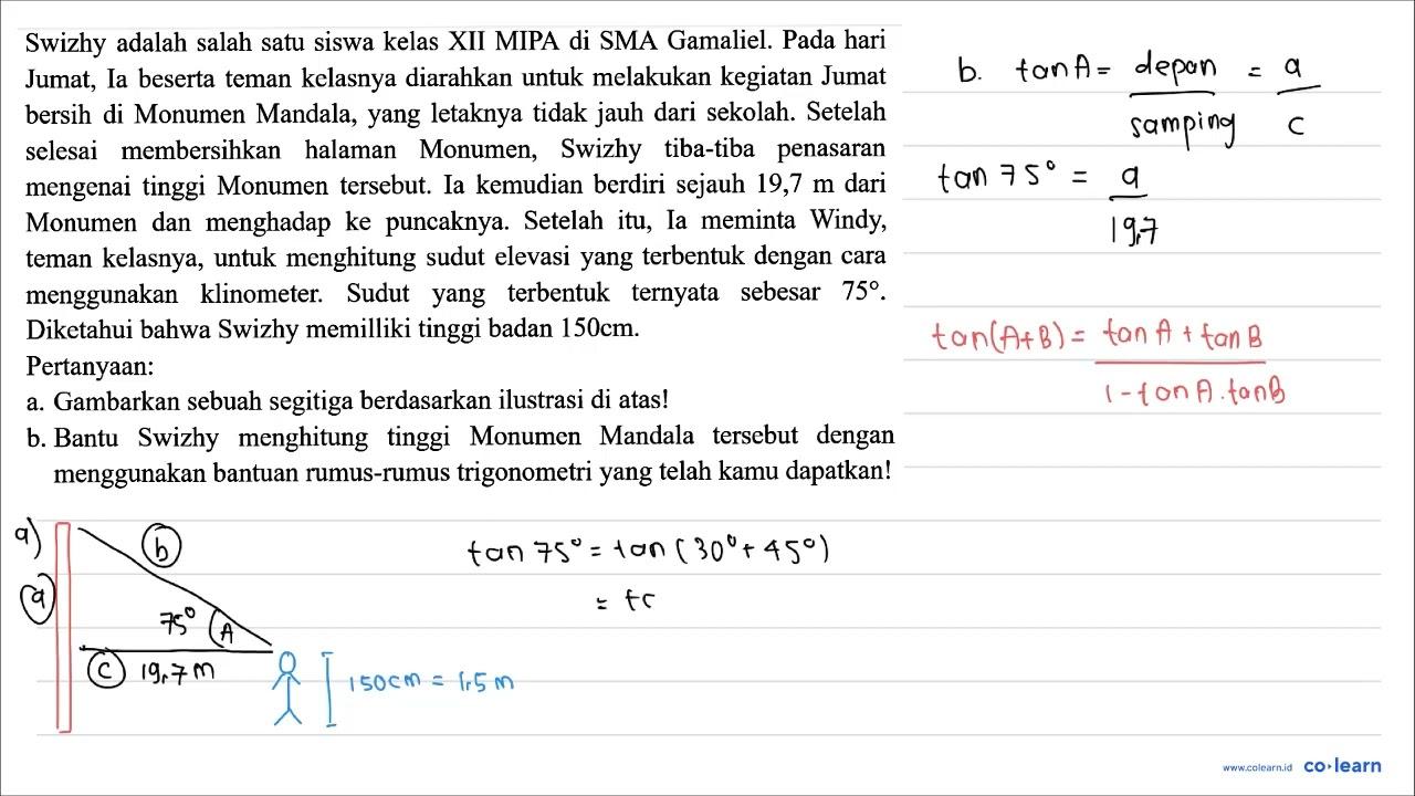 Swizhy adalah salah satu siswa kelas XII MIPA di SMA