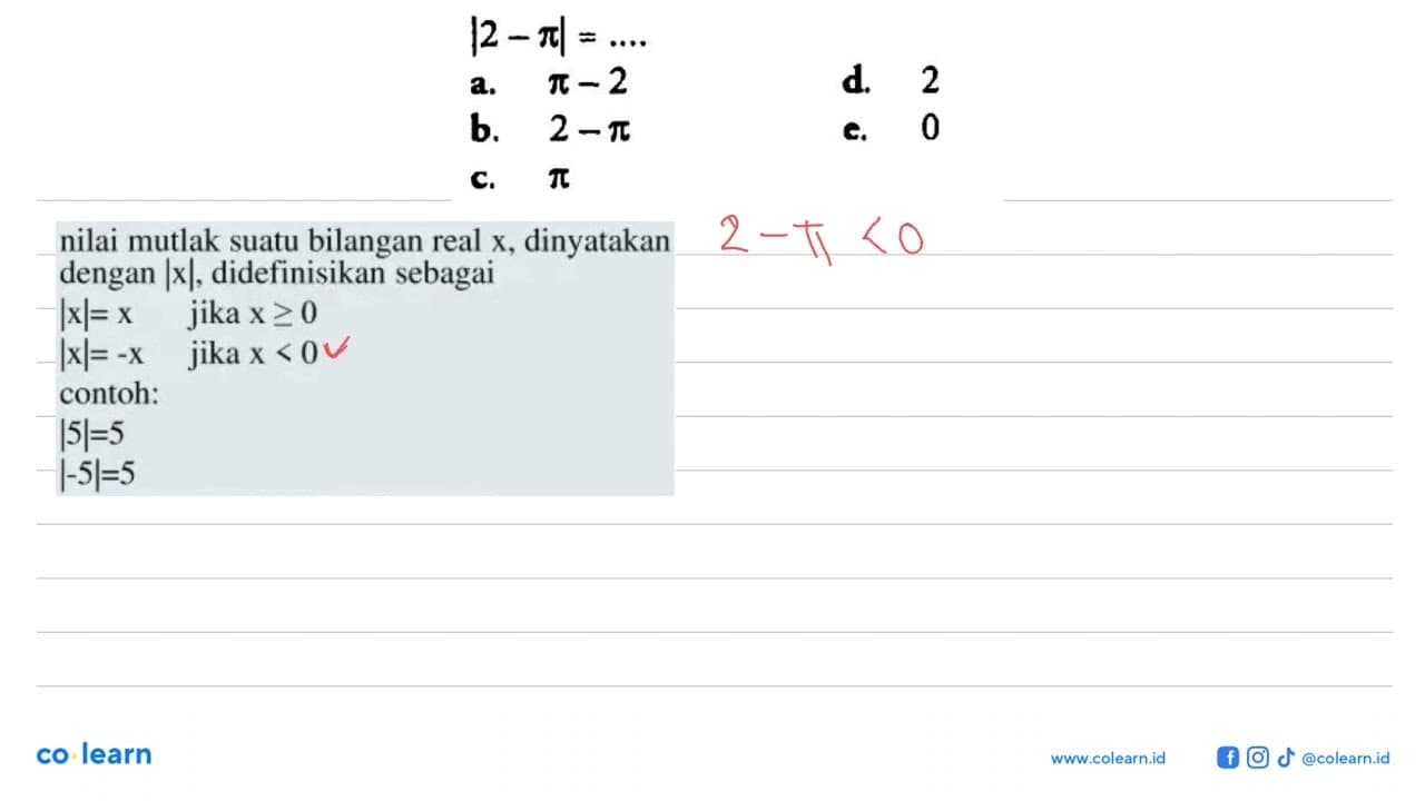 |2-pi|= ....