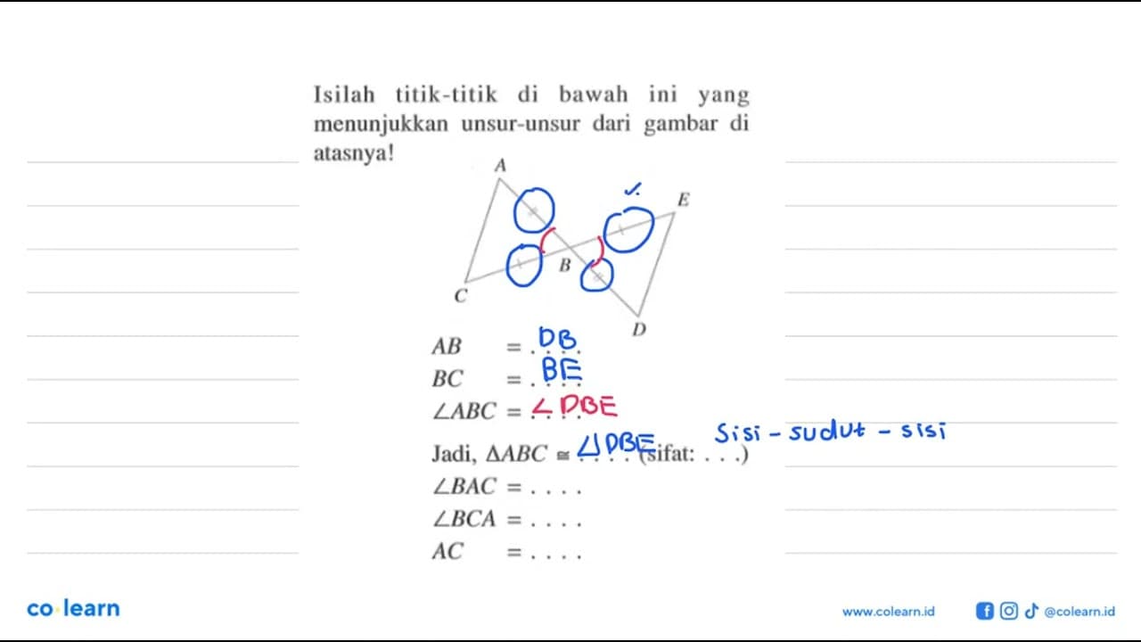 Isilah titik-titik di bawah ini yang menunjukkan