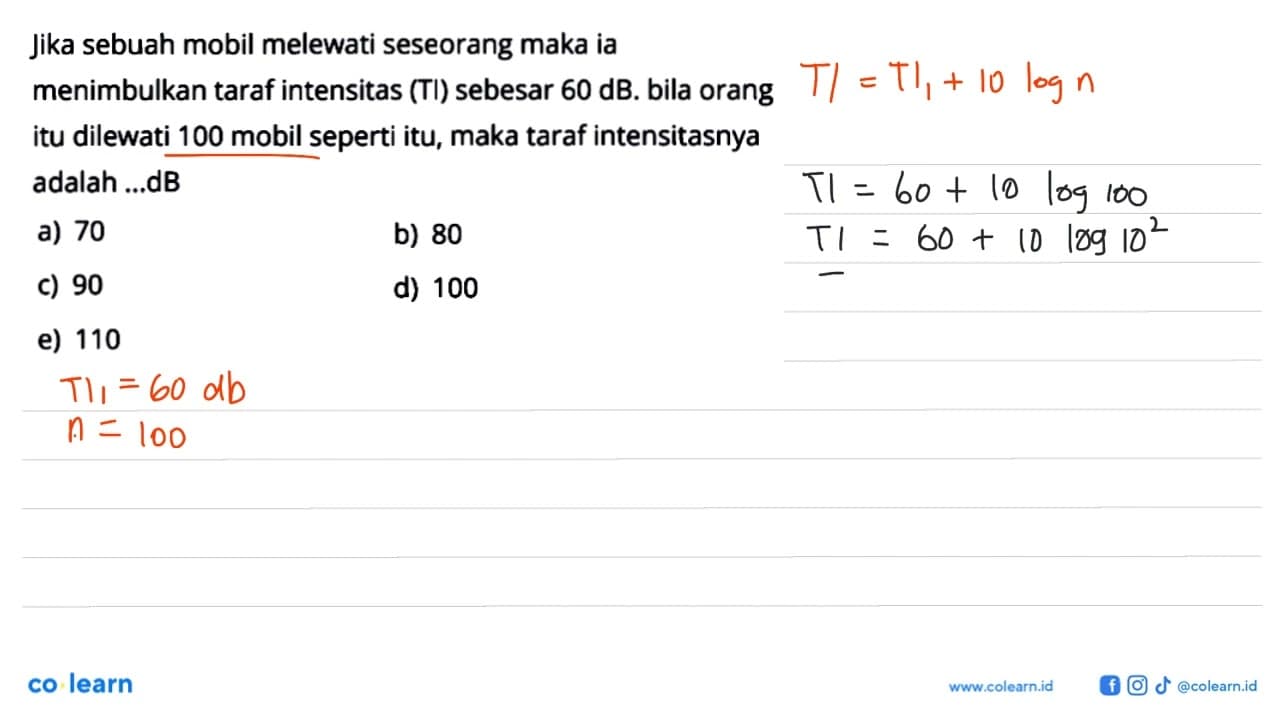 Jika sebuah mobil melewati seseorang maka ia menimbulkan