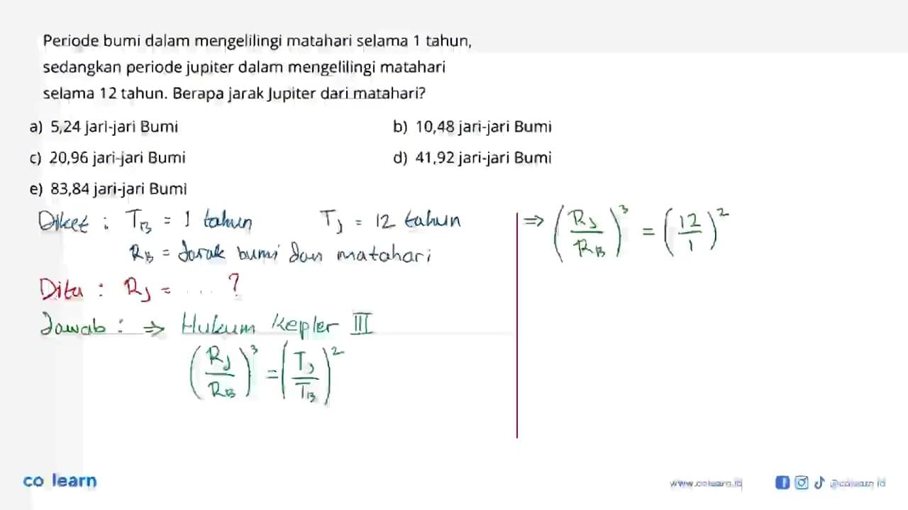 Periode bumi dalam mengelilingi matahari selama 1 tahun,