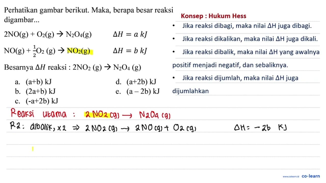 Perhatikan gambar berikut. Maka, berapa besar reaksi