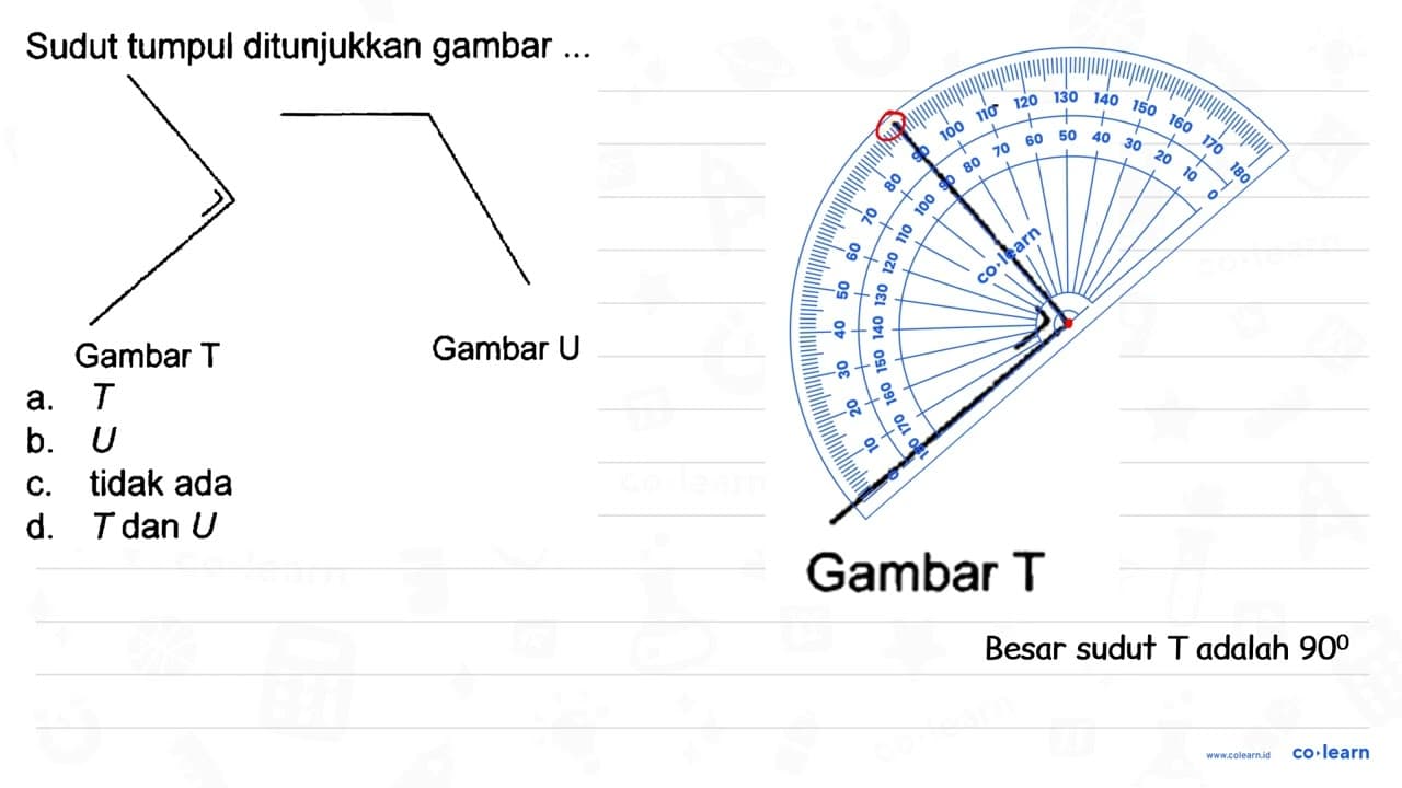 Sudut tumpul ditunjukkan gambar CC1CCCCC1F CCC(C)C Gambar T