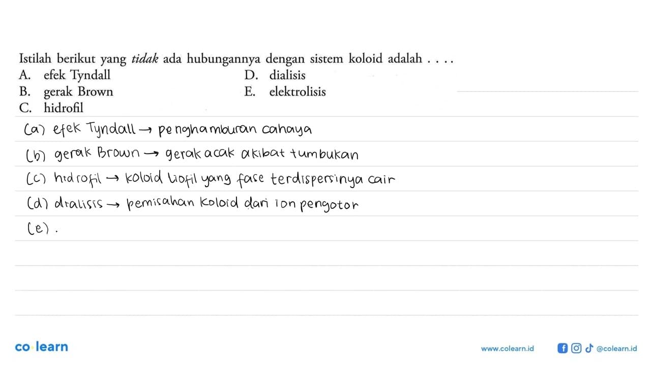 Istilah berikut yang tidak ada hubungannya dengan sistem