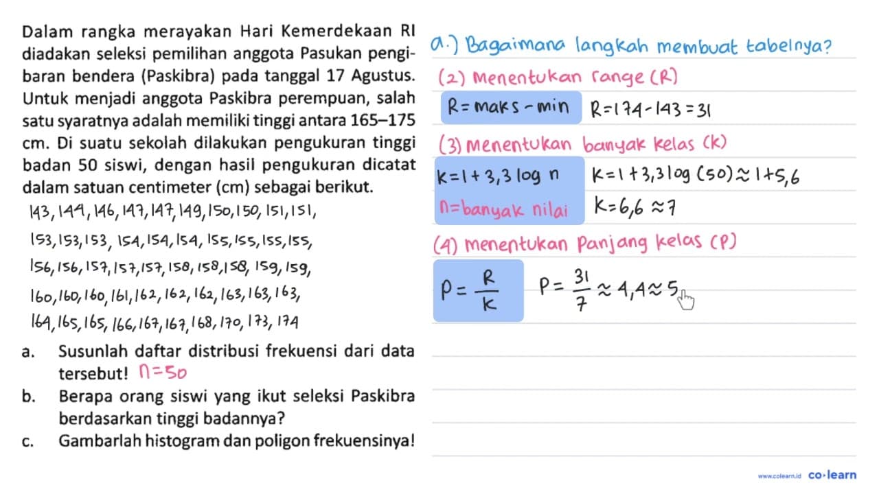 Dalam rangka merayakan Hari Kemerdekaan RI diadakan seleksi