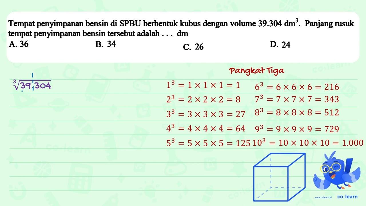 Tempat penyimpanan bensin di SPBU berbentuk kubus dengan