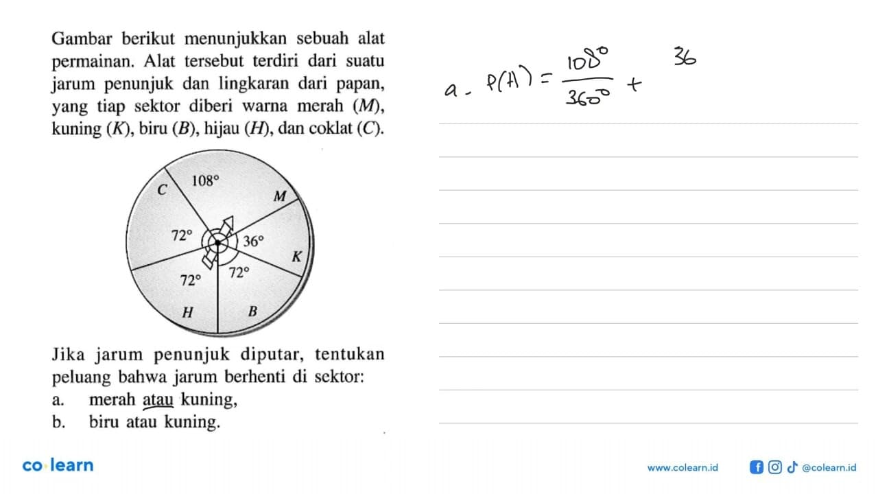 Gambar berikut menunjukkan sebuah alat permainan. Alat